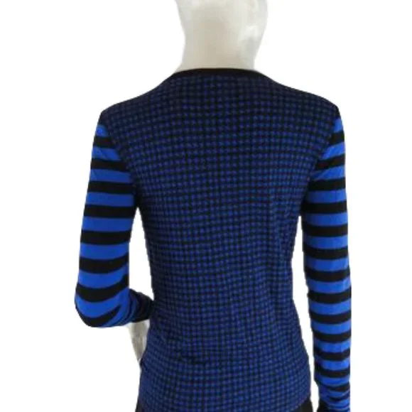 Michael Kors Top Black and Blue - Picture 4 of 7